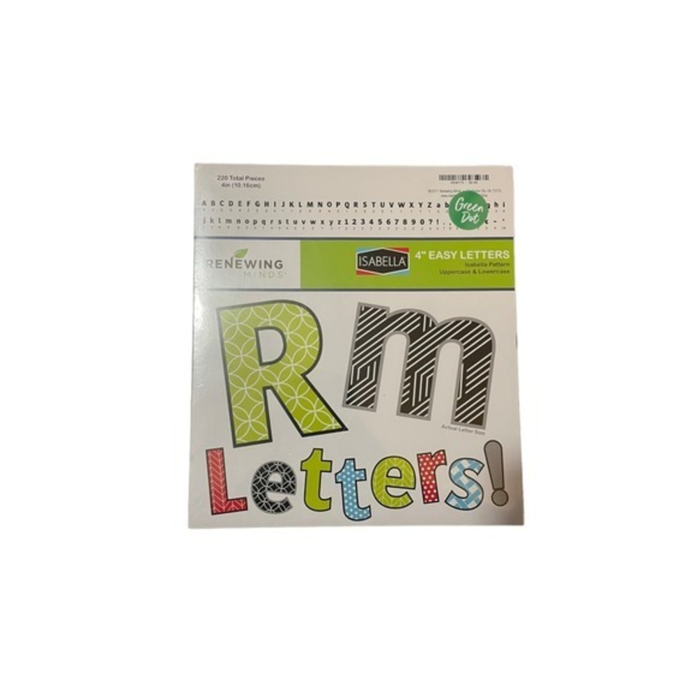 Renewing Minds 4” Easy Letters Isabella Pattern 220 pieces